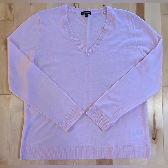 New Without Tags 100% Merino Wool Sweater in Light Pink - XL - Picture 2 of 7